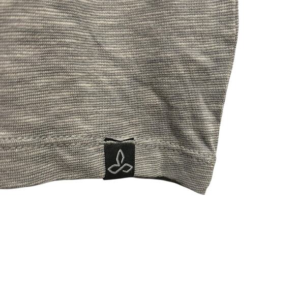 NWT Prana Light Gray Chez Tee aztec tribal oversized med - Picture 5 of 9